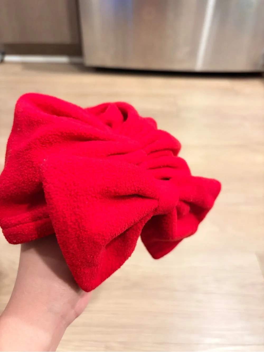 Girls Red Bow Turban Headwrap Size 6-12 months